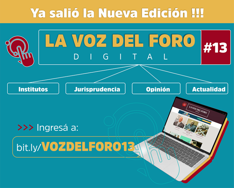 YA SALIÓ EL N° 13 DE LA REVISTA LA VOZ DEL FORO DIGITAL!!!