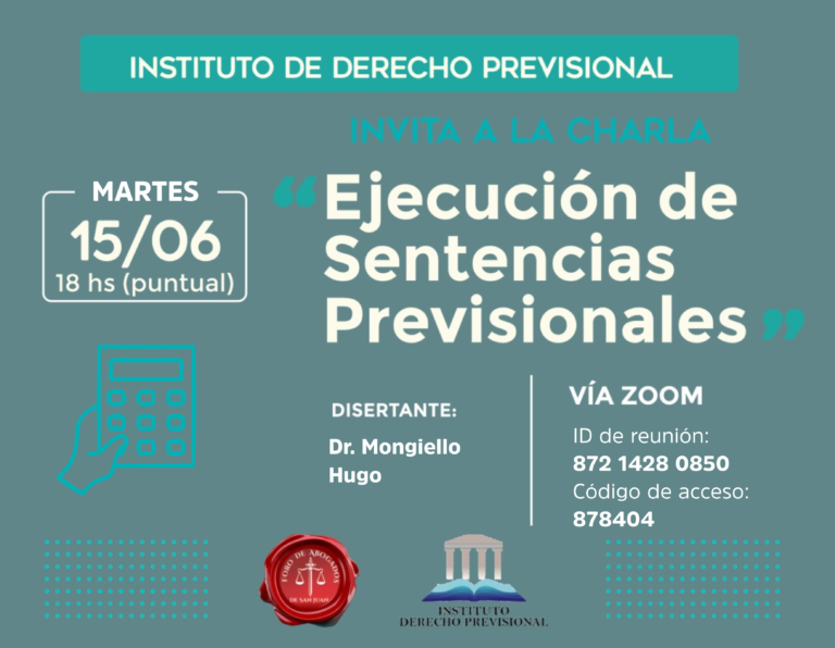 INSTITUTO DE DERECHO PREVISIONAL, INVITA: