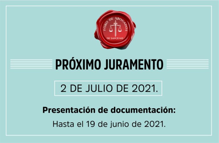 PRÓXIMO JURAMENTO