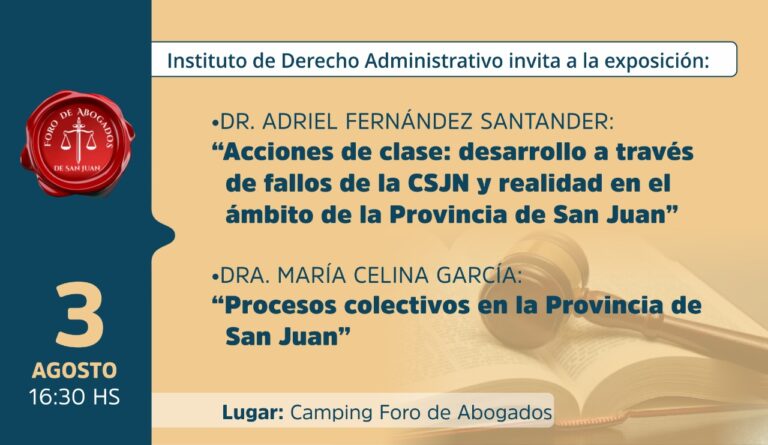 INSTITUTO DE DERECHO ADMINISTRATIVO, INVITA: