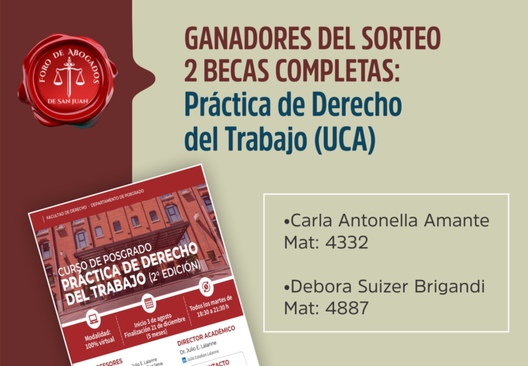 GANADORES DEL SORTEO