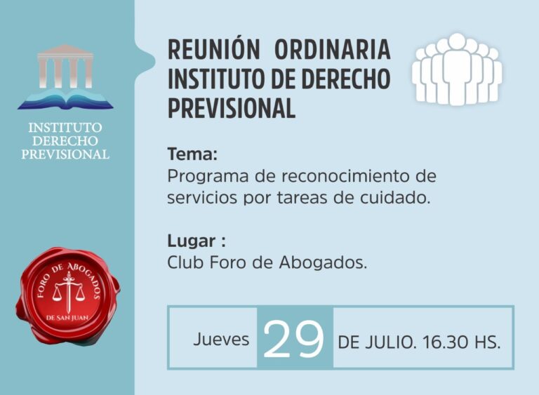 REUNIÓN DERECHO PREVISIONAL