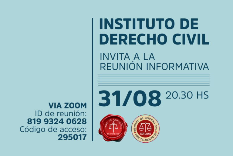 INSTITUTO DE DERECHO CIVIL, INVITA: