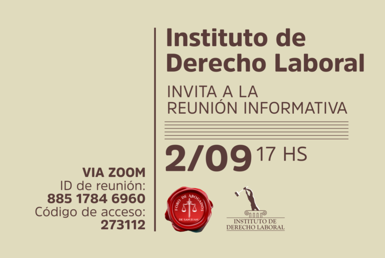INSTITUTO LABORAL , INVITA A REUNIÓN: