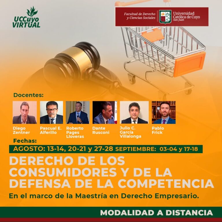 MAESTRÍA DE DERECHO EMPRESARIO: “DERECHO DE LOS CONSUMIDORES Y DE LA DEFENSA DE LA COMPETENCIA”