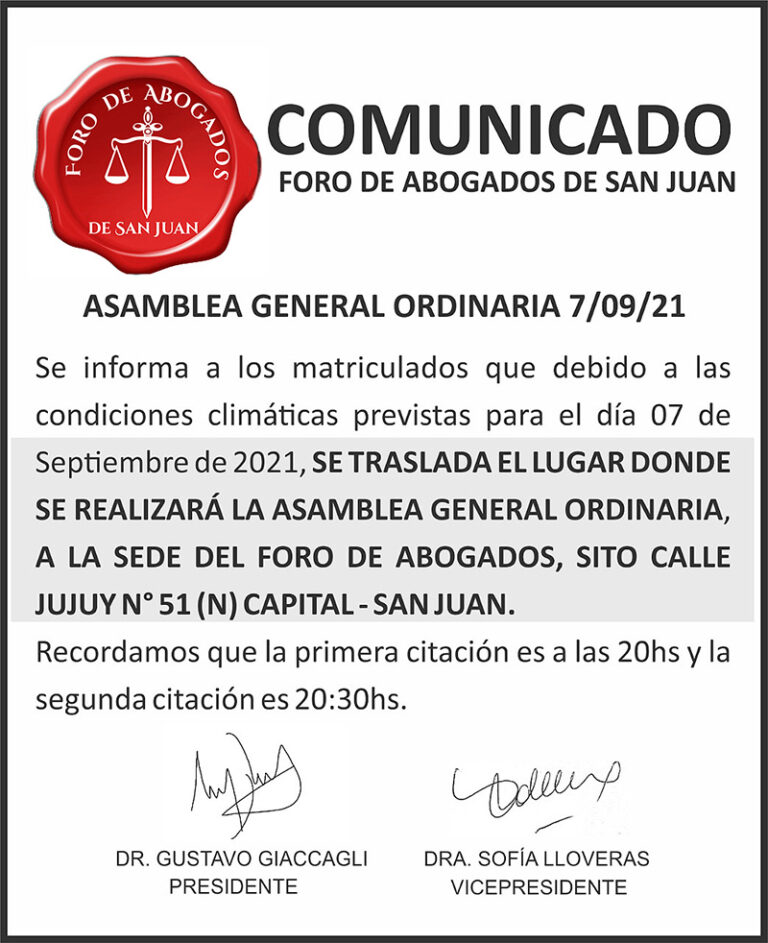 COMUNICADO