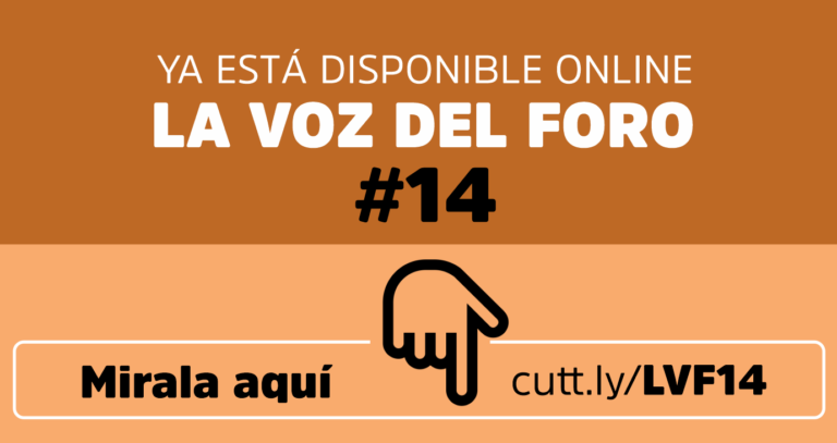 YA PODÉS DISFRUTAR DEL N° 14 DE LA VOZ DEL FORO