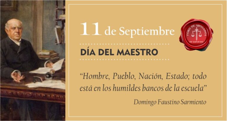 11 DE SEPTIEMBRE, DÍA DEL MAESTRO