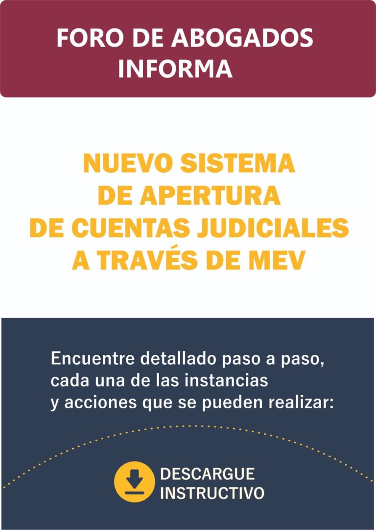FORO DE ABOGADOS INFORMA: