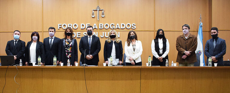 ASUMIERON LAS AUTORIDADES ELECTAS DEL DIRECTORIO DEL FORO DE ABOGADOS