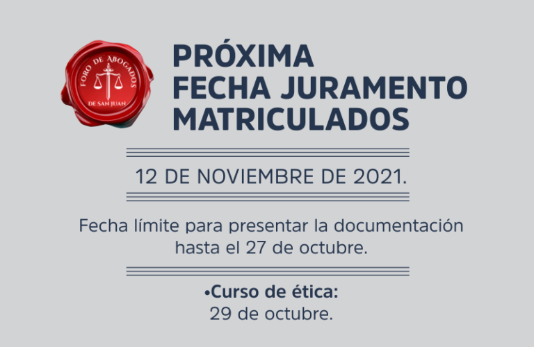 PRÓXIMO JURAMENTO