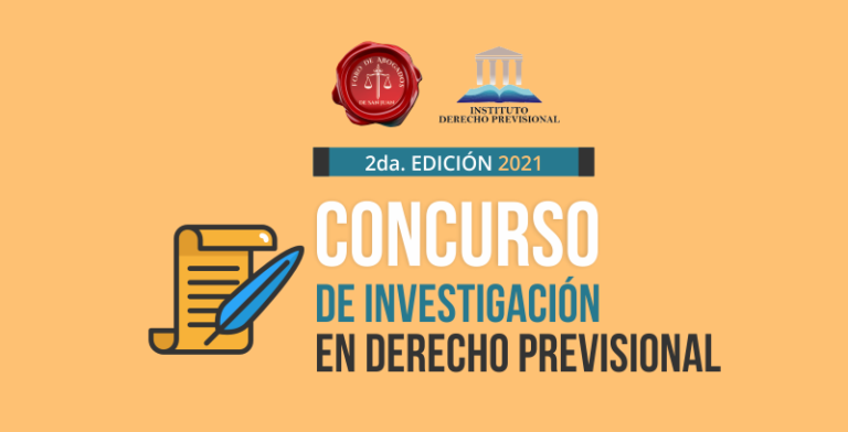 BASES CONCURSO INVESTIGACION EN DERECHO PREVISIONAL