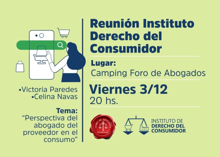 REUNIÓN INSTITUTO DERECHO DEL CONSUMIDOR