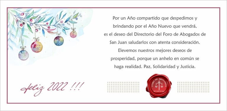 SALUDO DE FIN DE AÑO