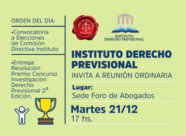 INSTITUTO DE DERECHO PREVISIONAL, INVITA: