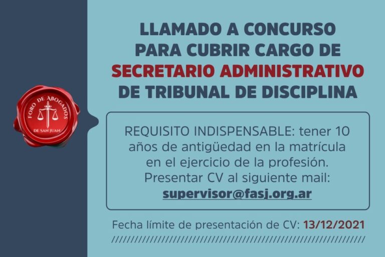 LLAMADO A CONCURSO