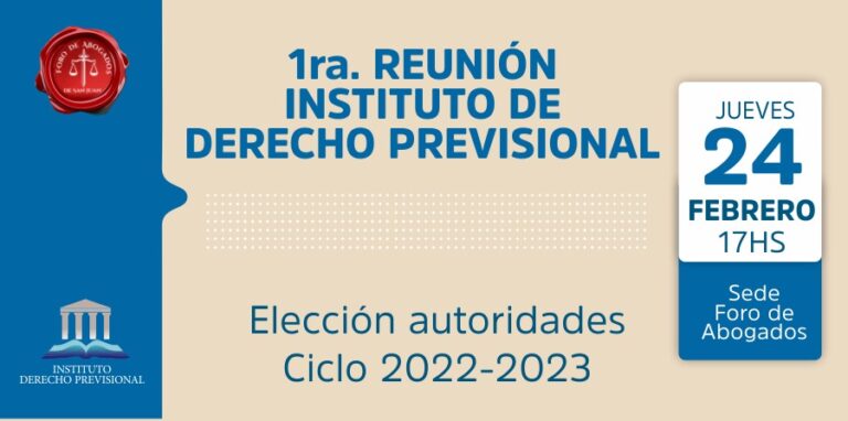 REUNIÓN INSTITUTO DERECHO PREVISIONAL