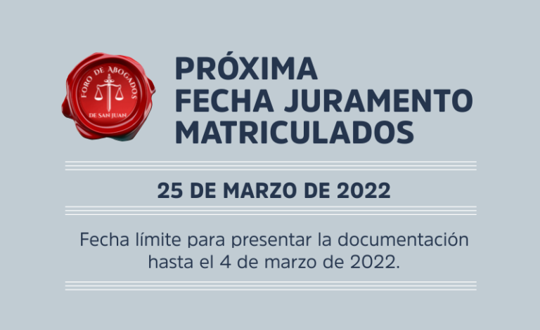 JURA DE MATRICULADOS