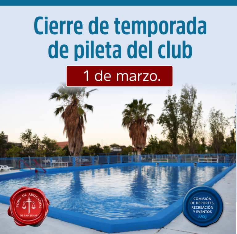 Cierre de temporada de pileta del club
