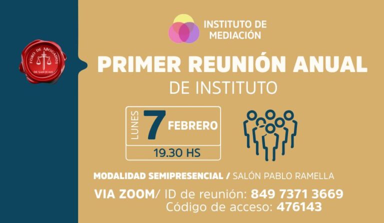 INSTITUTO DE MEDIACIÓN , INVITA: