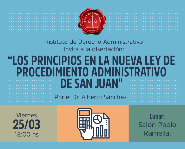 INSTITUTO DE DERECHO ADMINISTRATIVO, INVITA: