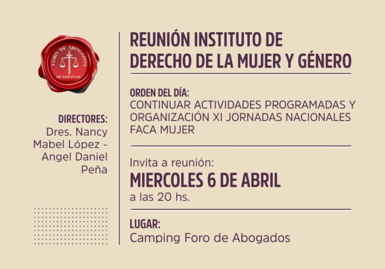 INSTITUTO DE DERECHO DE LA MUJER Y GÉNERO