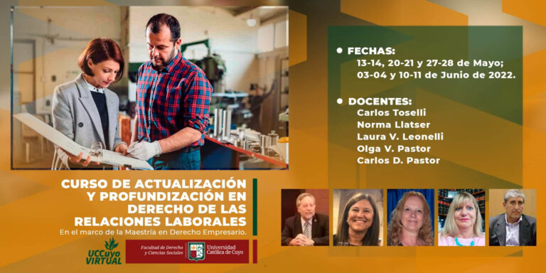 CURSO DE ACTUALIZACIÓN Y PROFUNDIZACIÓN EN DERECHO DE LAS RELACIONES LABORALES