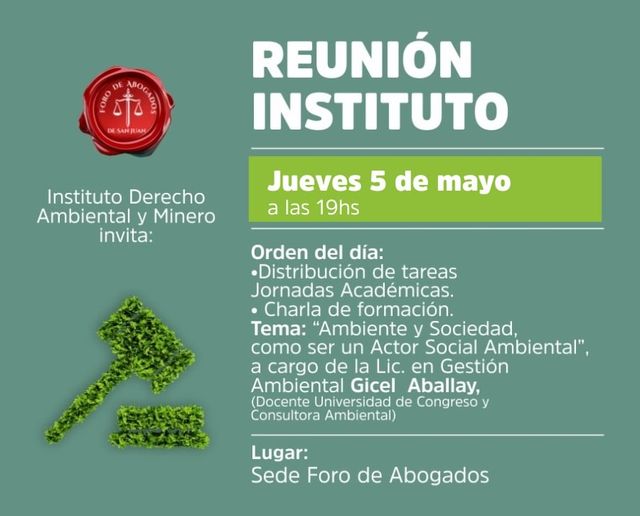 HOY REUNIÓN INSTITUTO