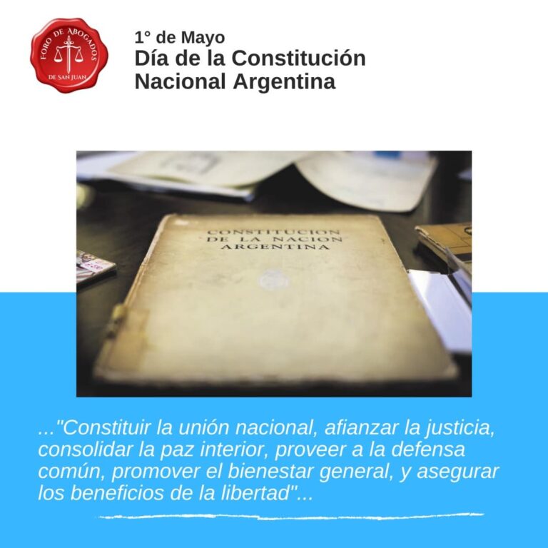 DIA DE LA CONSTITUCIÓN NACIONAL ARGENTINA