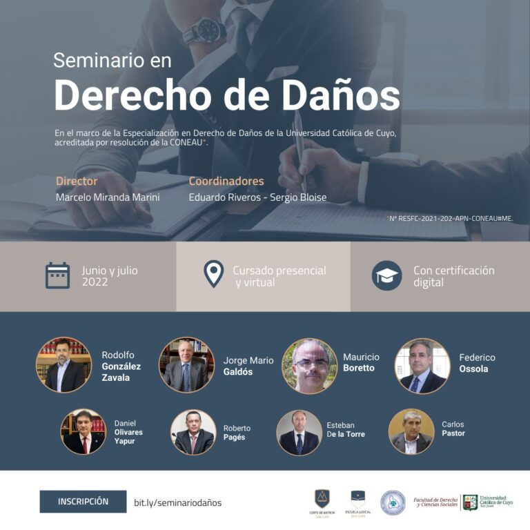 SEMINARIO EN DERECHO DE DAÑOS