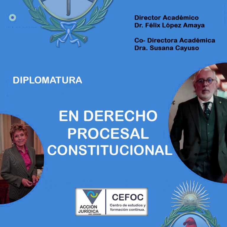 15% DE DESCUENTO PARA MATRICULADOS EN LA DIPLOMATURA EN DERECHO PROCESAL CONSTITUCIONAL