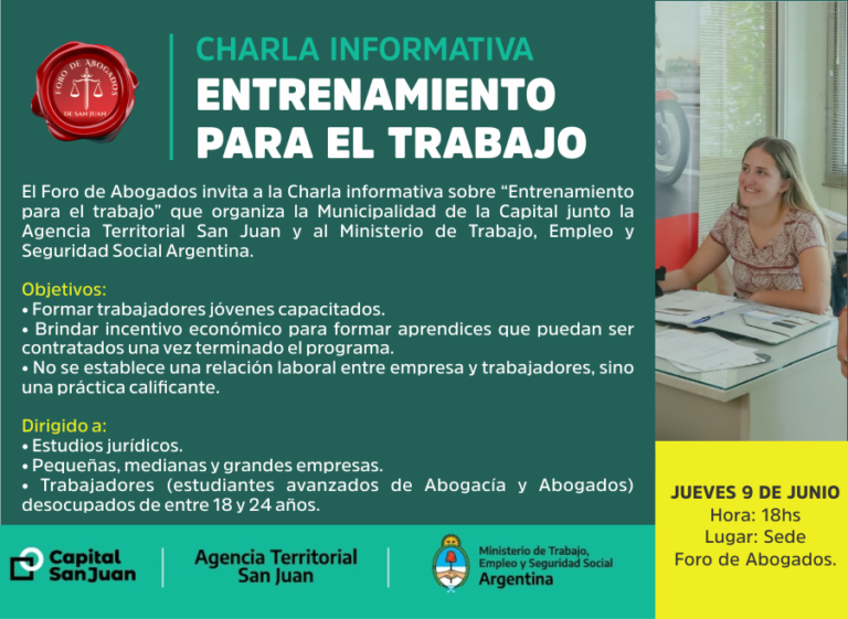 CHARLA INFORMATIVA