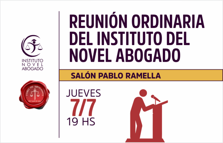 NOVEL ABOGADO, INVITA REUNIÓN