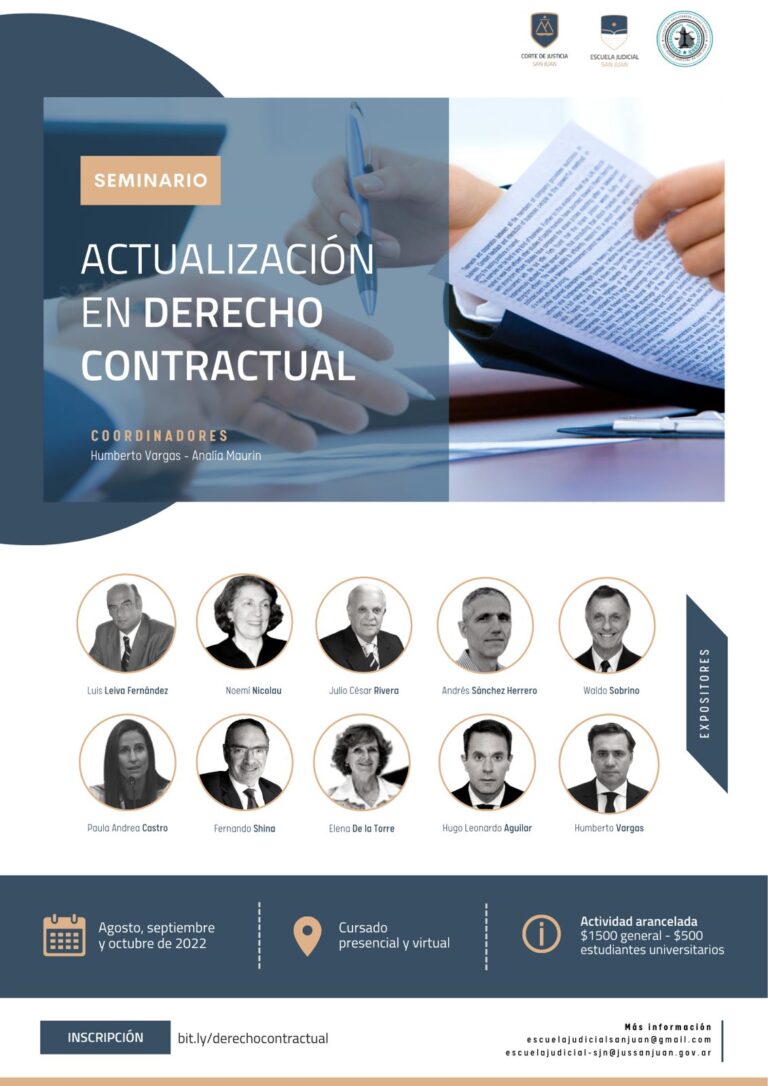 SEMINARIO DE ACTUALIZACIÓN EN DERECHO CONTRACTUAL
