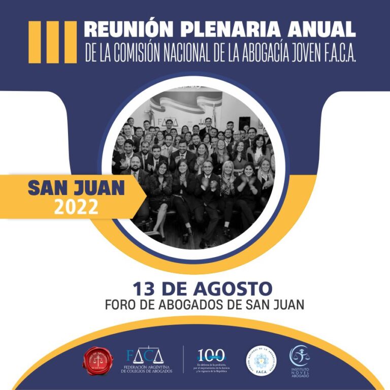 REUNIÓN PLENARIA F.A.C.A JOVEN EN SAN JUAN