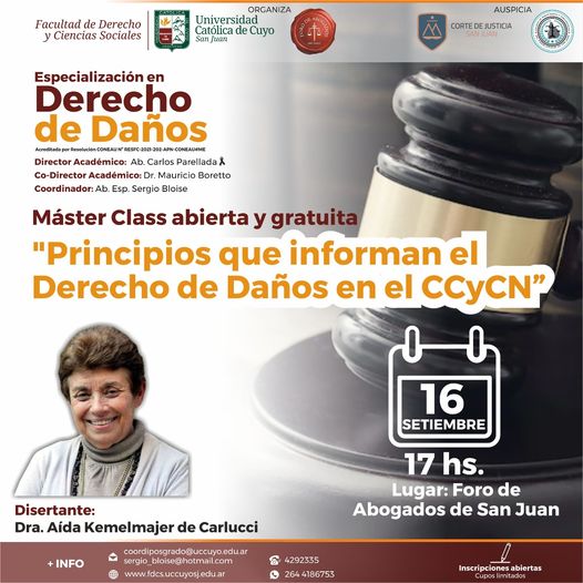 INSCRIPCIÓN ONLINE JORNADA DERECHO DE DAÑOS.