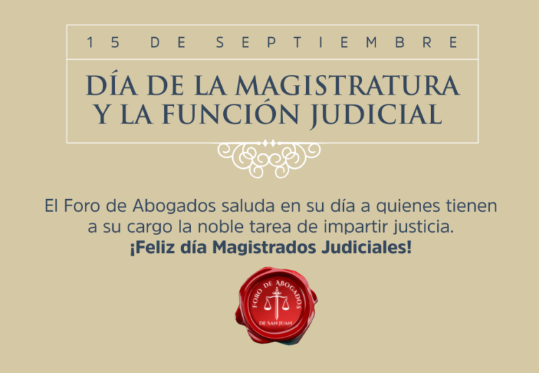 DÍA DE LA MAGISTRATURA Y LA FUNCIÓN JUDICIAL
