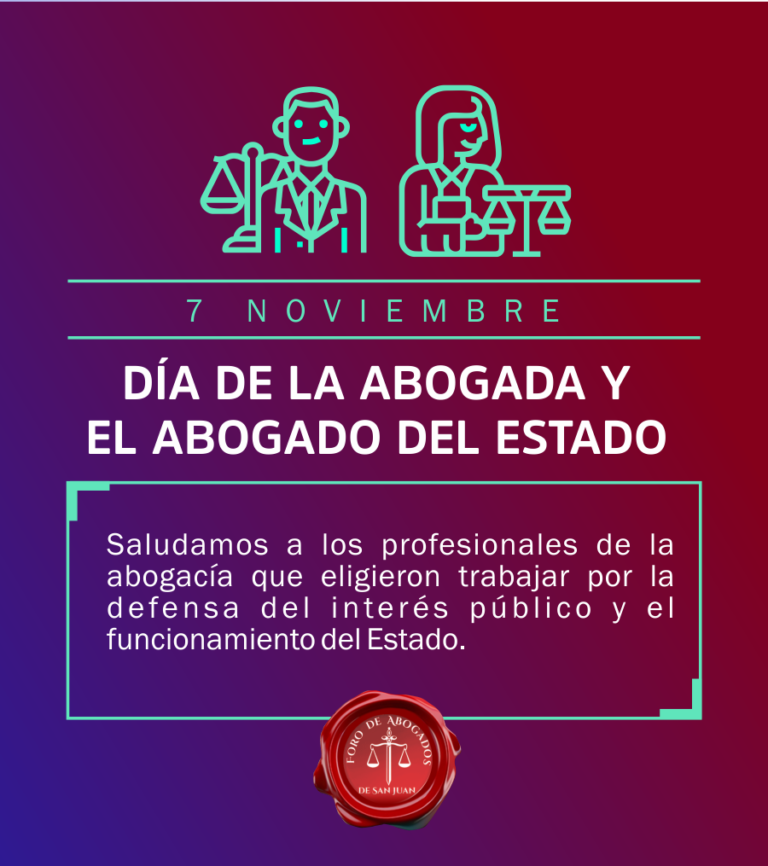 DÍA DE LA ABOGADA Y EL ABOGADO DEL ESTADO