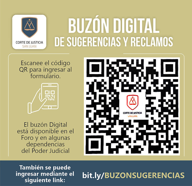 BUZÓN JUDICIAL DE SUGERENCIAS Y RECLAMOS