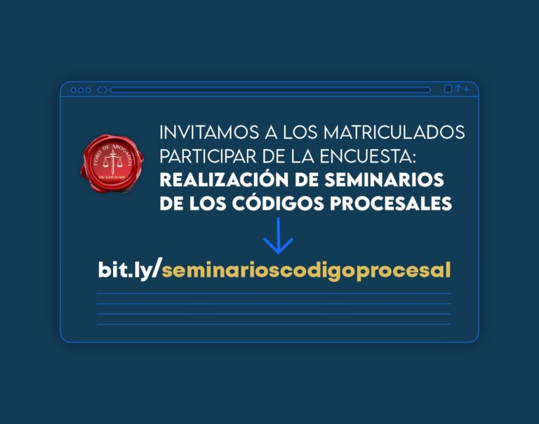 FORO DE ABOGADOS INVITA A PARTICIPAR DE LA ENCUESTA: