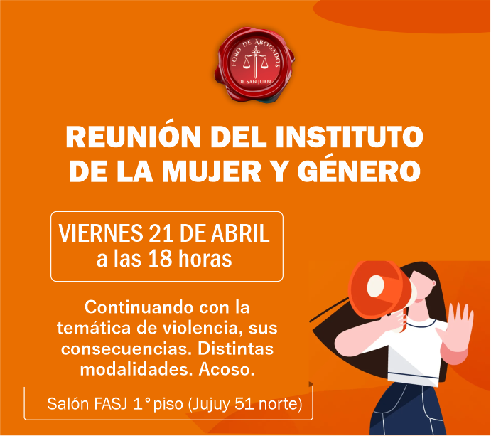 REUNIÓN INSTITUTO DE LA MUJER Y GÉNERO