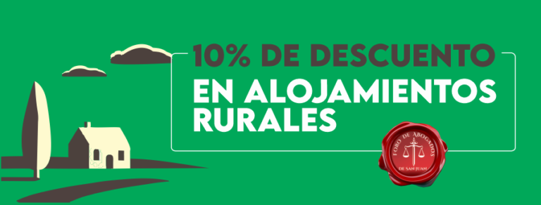 DESCUENTO EN ALOJAMIENTOS RURALES