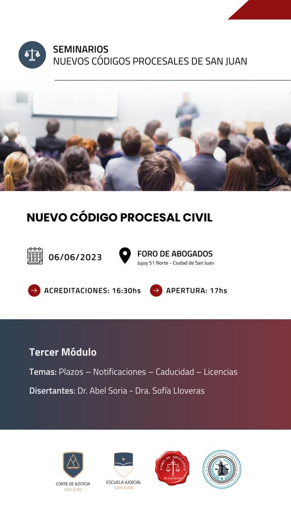 SEMINARIO NUEVOS CÓDIGOS PROCESALES