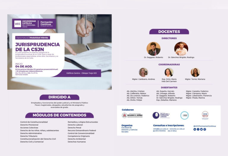 DIPLOMATURA EN JURISPRUDENCIA DE LA CSJN