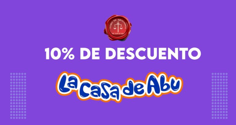 INAUGURACIÓN NUEVA SUCURSAL LA CASA DE ABU: INSCRIPCIÓN SIN CARGO Y 10% DE DESCUENTO EN LA CUOTA MENSUAL