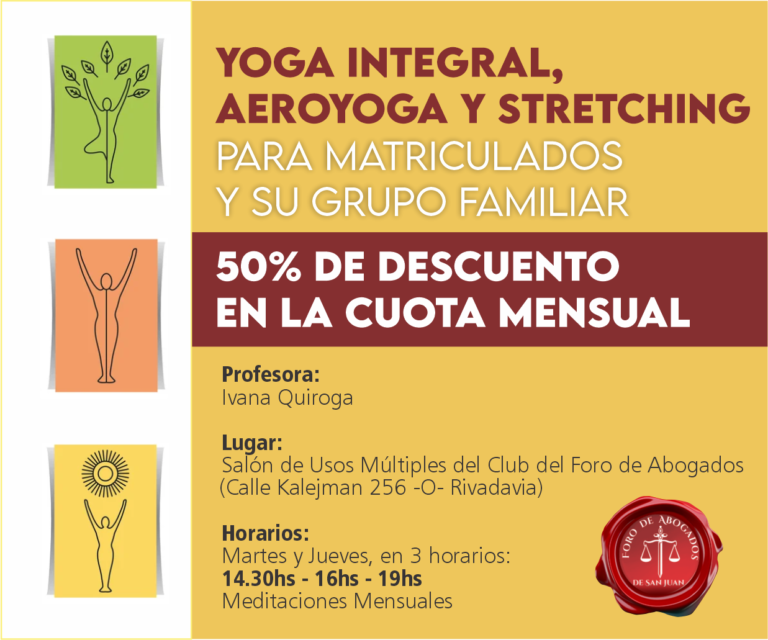 BENEFICIO EN CLASES DE YOGA