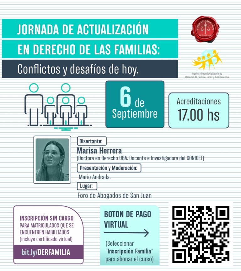 JORNADA DE ACTUALIZACIÓN EN DERECHO DE FAMILIA