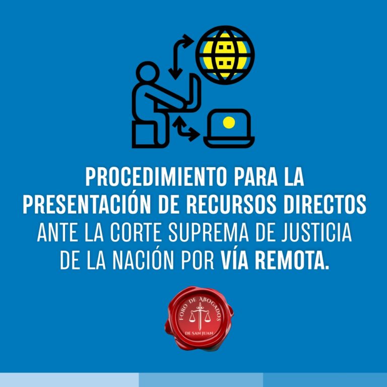 PROCEDIMIENTO PARA LA PRESENTACIÓN DE RECURSOS DIRECTOS ANTE LA CORTE