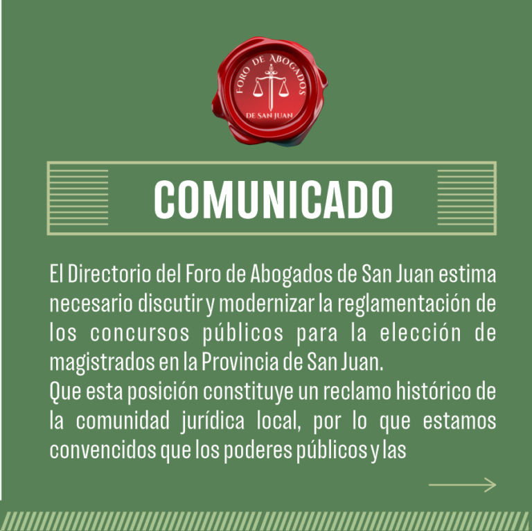 COMUNICADO
