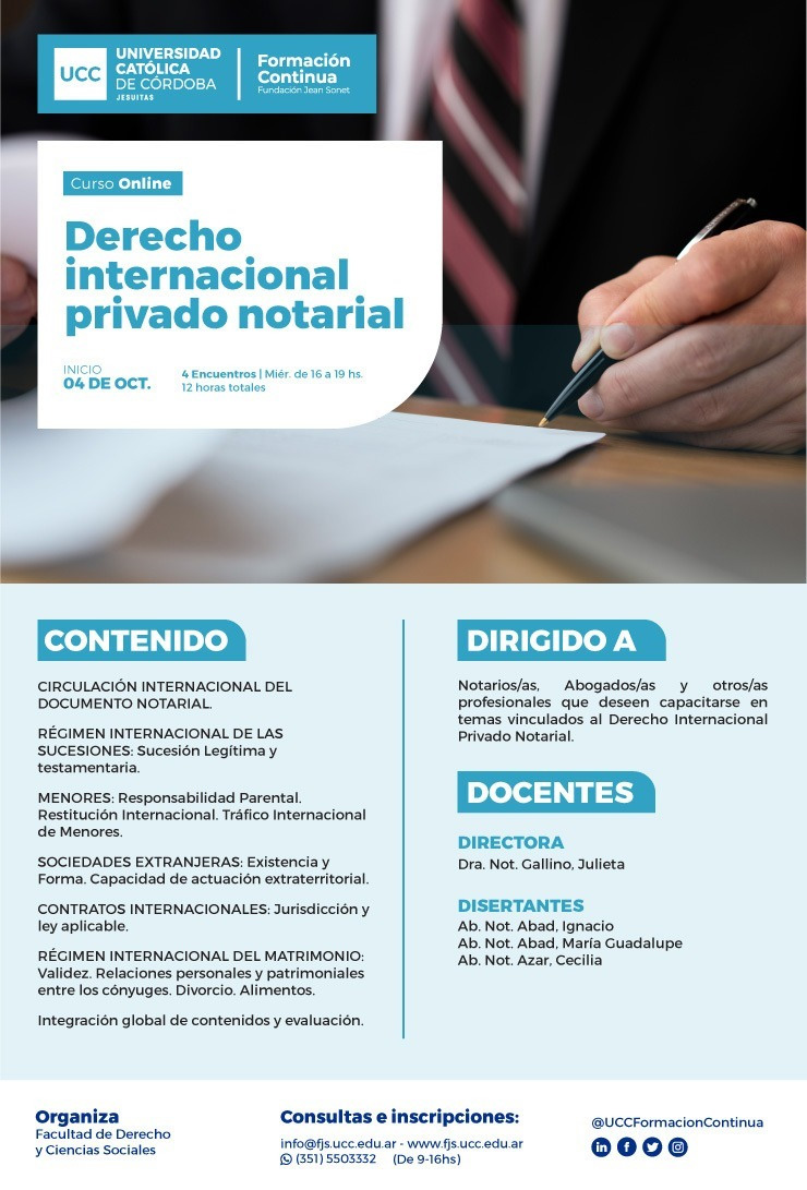 CURSO DE DERECHO INTERNACIONAL PRIVADO NOTARIAL